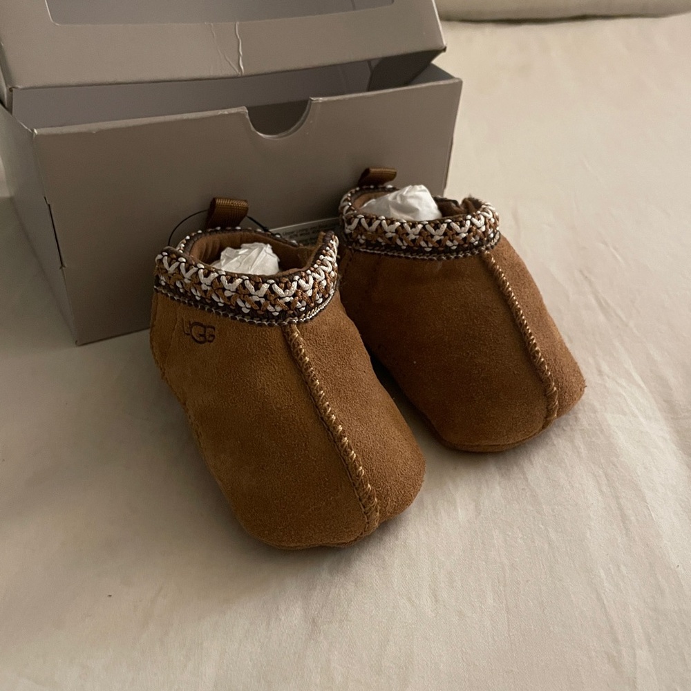 UGG Tan Baby Booties / Slippers